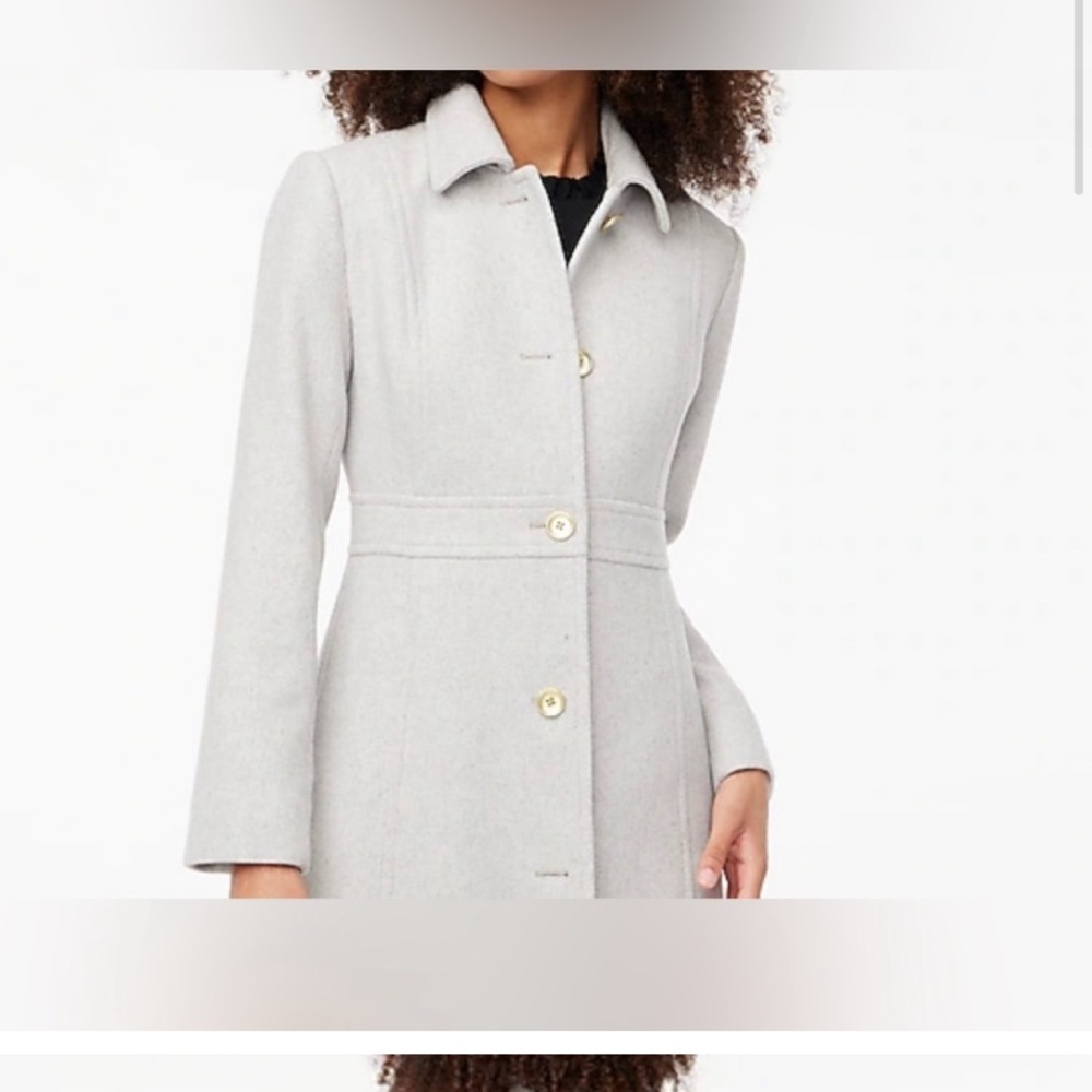 J. Crew Lady Day Coat | Light Gray | Women's